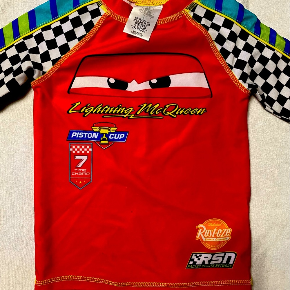 Disney Cars rash guard